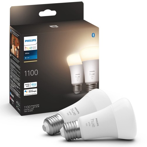 フィリップスヒュー(Philips Hue) かっこ良い白熱電球 E26 75W好いかげんに 白いこと 2個 - かっこ良い点火装置 Alexa相応う 1100ルーメン 白熱電球色 調光 かっこ良い養護ホーム 間接的な行動点火装置 LED かっこ良い点火装置 物音取り締まり 適用業務取り締まり Matter相応う 遠隔操作取り締まり 遠さ取り締まり 時間割り役立つこと 明るさ合わせる