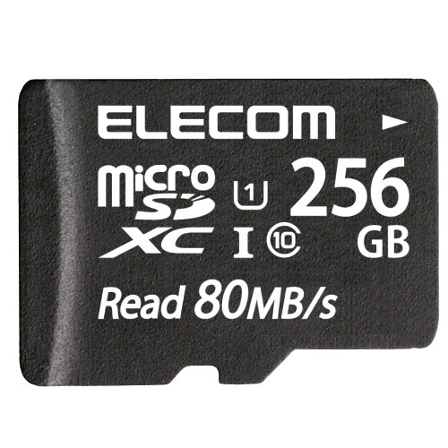 エレコム microSD 256GB マイクロSD歌留多 UHS-1 U1 microSDXC IPX7 MF-AMS256GU11