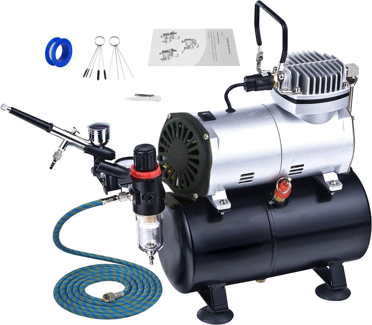 楽天市場】【送料無料】Ausuc エアブラシ コンプレッサー セット