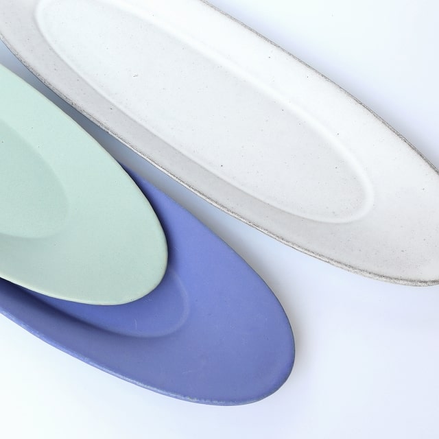 3RD CERAMICS（三塁ベースセラミックス）楕円面皿 L大きさ 4色