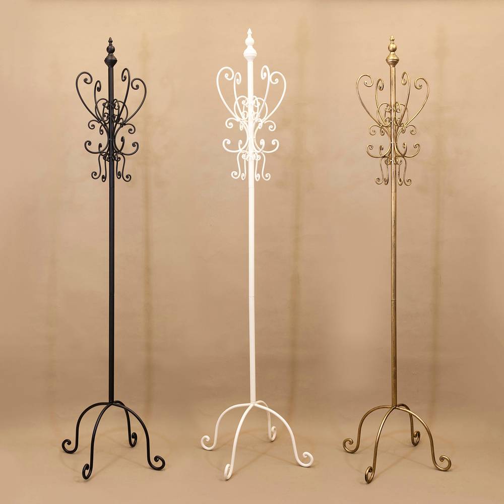 アンティーク調 Newハンガーラック★【組立不要】シャンドルアイアン ゴールド 楽天市場】ハンガーラック おしゃれ アイアン エレガント アンティーク