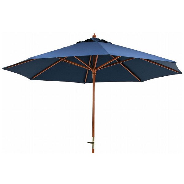 木製パラソル 270cm ガーデン家具 屋外用 テラス 庭 ネイビー|家具・インテリア フリーシュ