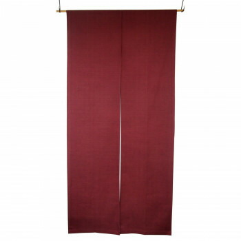 お部屋を彩る 綿無地古都色のれんのれん海老茶色約巾85 丈180cm 家具 インテリア海老茶色フリーシュ