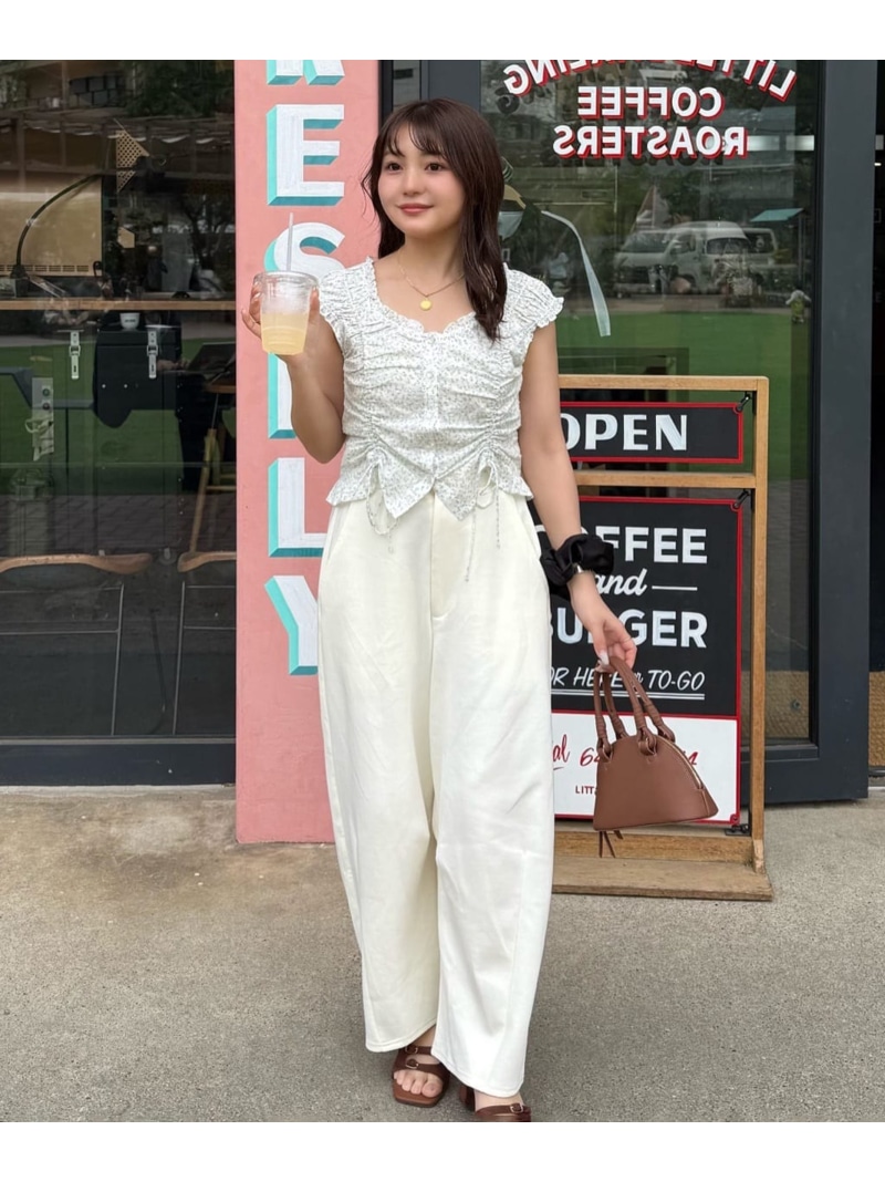 ウエストアジャストカーブパンツ＜MFM＞ FREE\u0027S MART すくみ上がる 市場 ズボン下 余分の物のズボン下 米国海軍 白いこと 薄墨色【貨物輸送無料】[ Fashion]