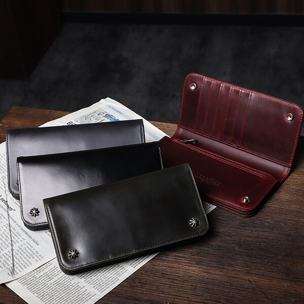 楽天市場】二宮五郎商店 アポロレターウォレット 長財布 メンズ財布 革