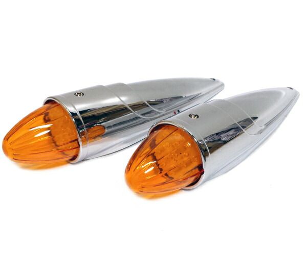 トラック用 24v 12v ルーフマーカー アンバーオレンジ ルーフランプ 車速灯 樹脂製 LED ナマズランプ 2個セット画像
