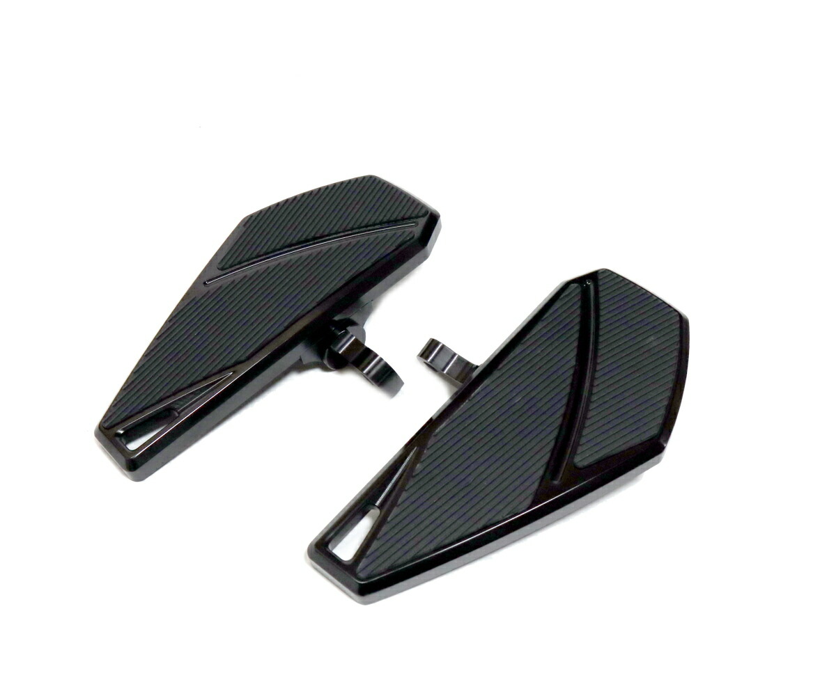 ハーレー スポーツスター・ソフテイル等 オス型マウント フットボード　シルバー Harley Davidson - ハーレー オス型マウント フットボード 銀