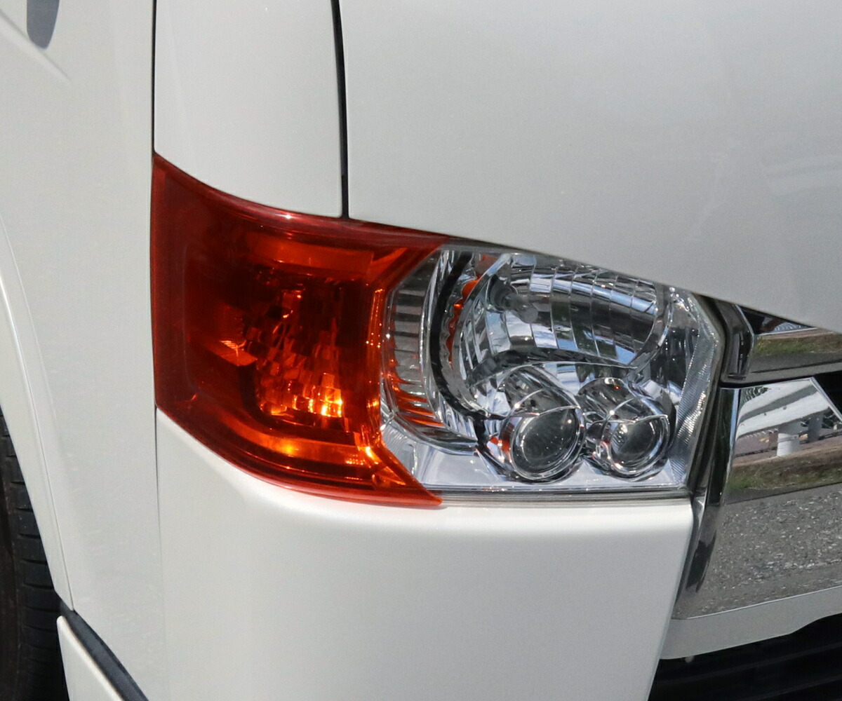 楽天市場】【両面テープ施工済】HIACE コーナーレンズカバー