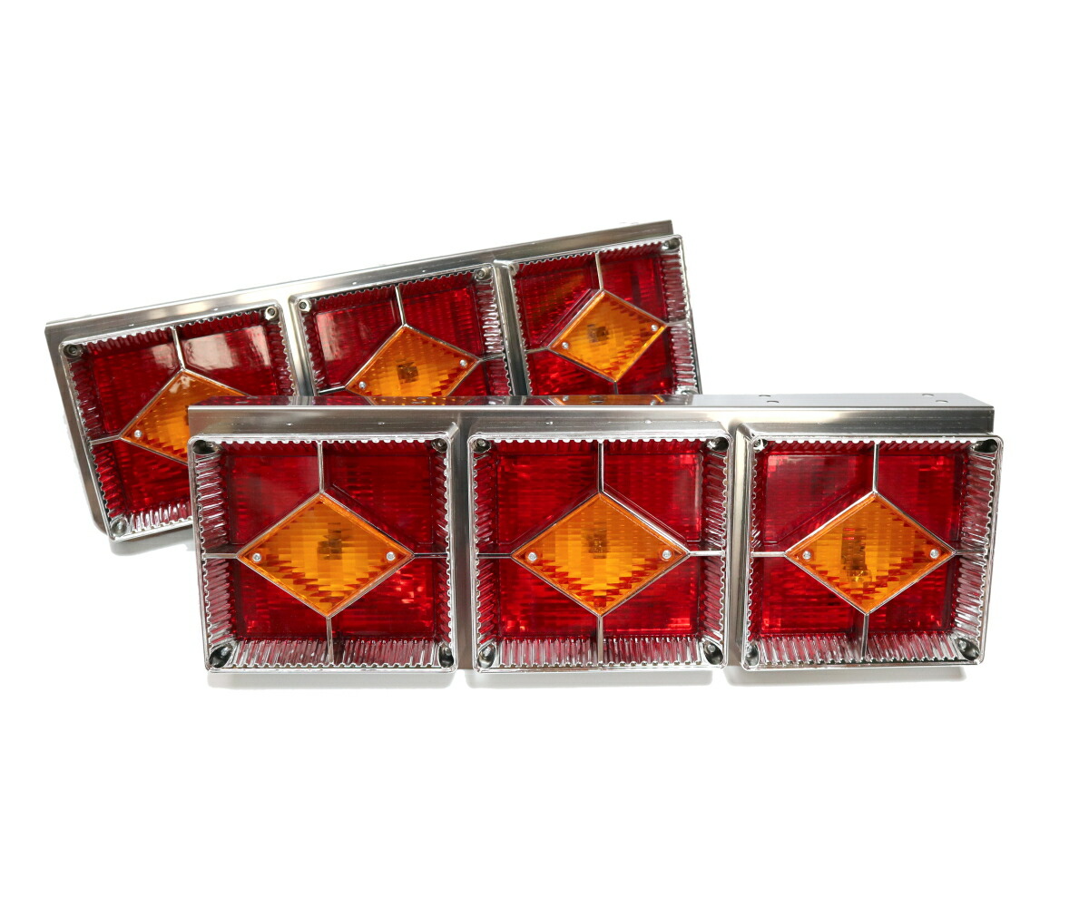 デコトラテールランプ 楽天市場】『赤/黄』中型 大型 トラック レトロ 廃盤 復刻 3連