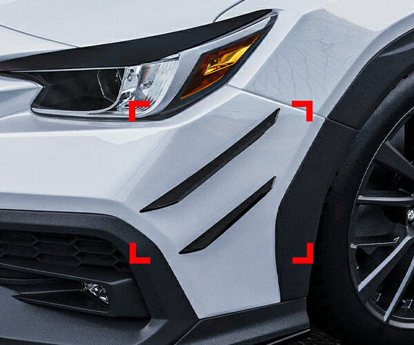 スバル2021- WRX用 フロントカナード STI S4 カスタムパーツ エアロ フロントバンパー｜フリーステージ店