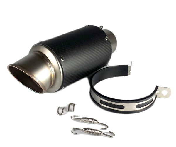 楽天市場】バイク用 汎用60.5mm カーボンマフラー スリップオン