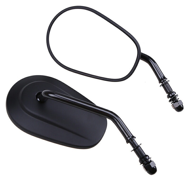 ハーレーミラー JOKER MACHINE ラウンドミラー ブラック 左右セット Amazon | ハーレー バイクミラー アルミ製 ブラック 8mm正ネジ 左右