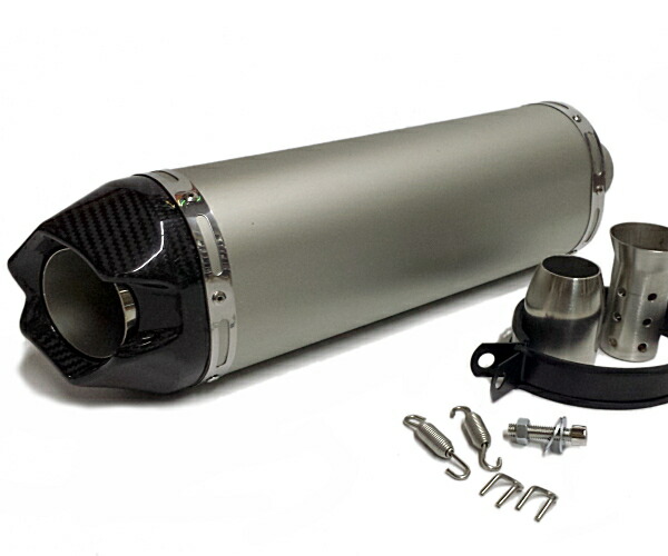 サイレンサー 汎用 チタン カラー スーパーロング 隼 zx-14r 等に Amazon | チタン焼き風 スリップオン マフラーサイレンサー 61mm