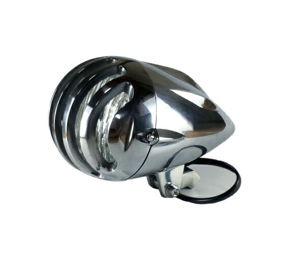 楽天市場】汎用 砲弾型 ビンテージ ヘッドライト バードケージ グリル