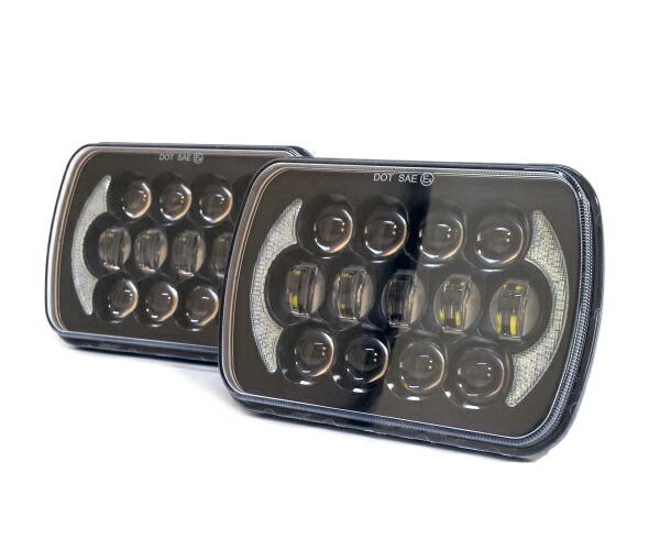 楽天市場】LEDデイライト DRL ヘッドライト 四角ヘッドランプ