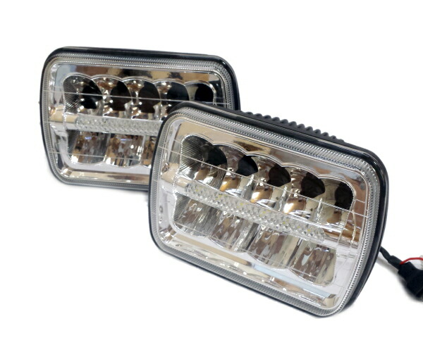 楽天市場】汎用5×7 LED ヘッドライト S13 SW20 AE86 KP61 JZA70