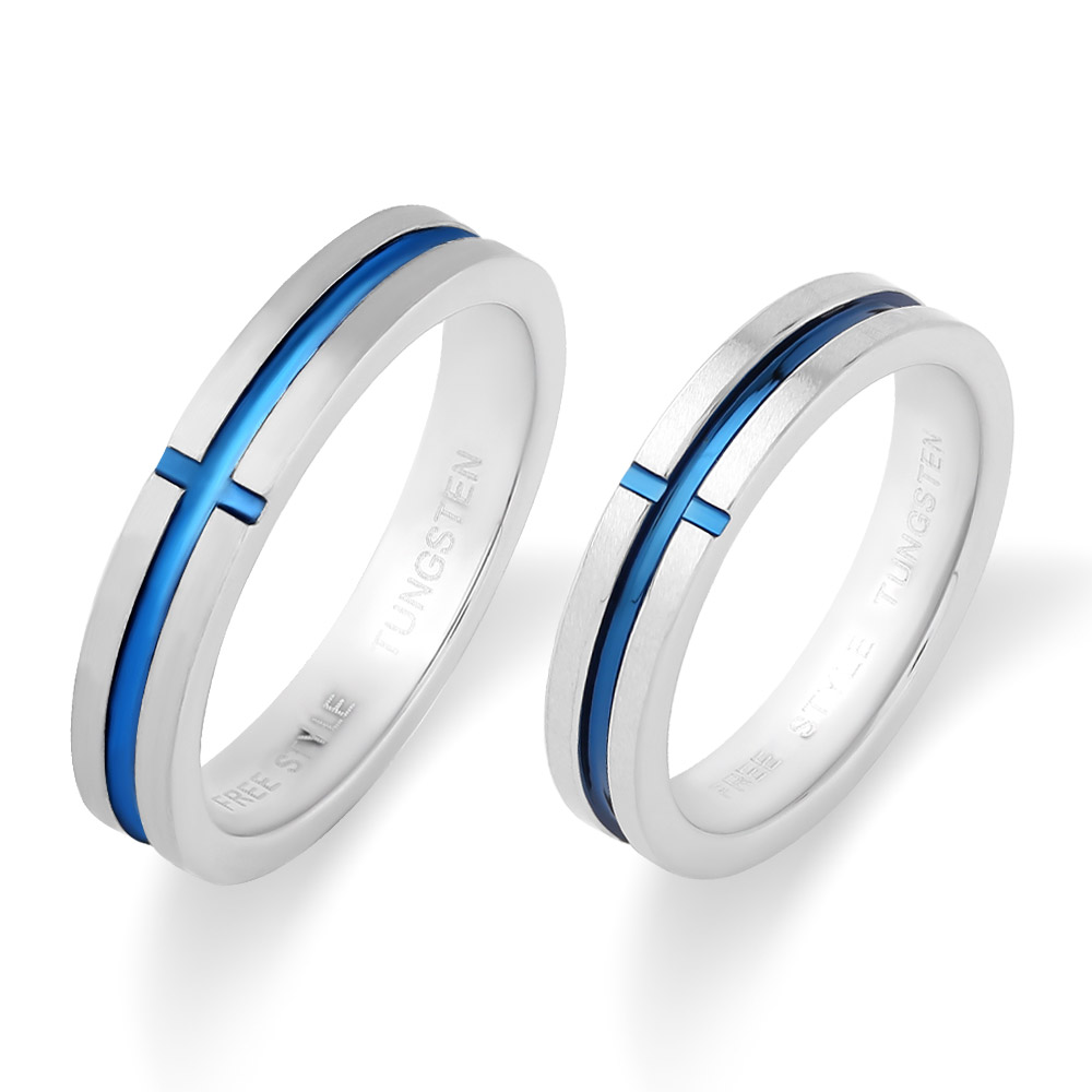 好評 Free Style 公式サイト タングステン 金属アレルギー対応 アレルギーフリー ペアリング ペアアクセサリー ペア 指輪 リング 記念日 プレゼント ギフト Fstsr221blue 221blue セット シンプル フリースタイル 送料無料 新着商品 Fmelo In
