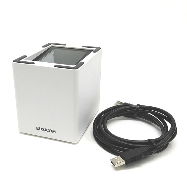 □☆ビジコム/BUSICOM 卓上スマホリーダー(USB手合い) BC-NL3000U-W 【白いこと】【美品】【中古】貨物輸送無料