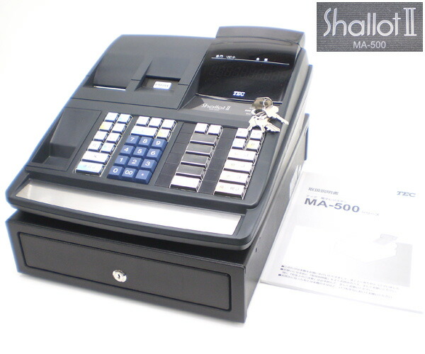 TEC Shallot II 黒 レジスター Amazon | 東芝テック 電子レジスター 5部門 MA-550-5B-R 黒