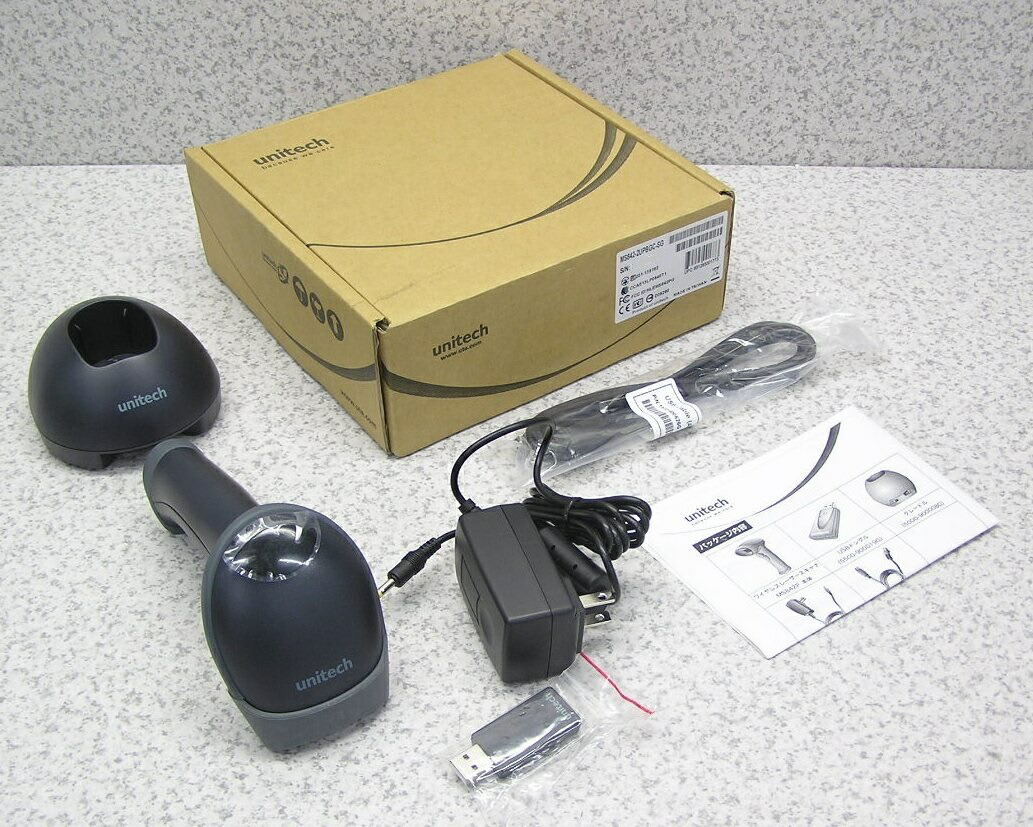 ■unitech ユニテック MS842P QRコード対応ワイヤレスバーコードリーダー 標準モデル MS842-2UPBGC-SG 送料無料