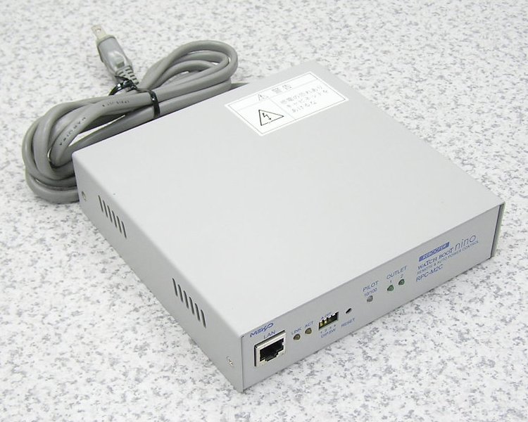 □■MEIKYO/明京電機 2アウトレット小型リブーター <br>WATCH BOOT nino RPC-M2CS きれいです！ 【中古】 送料無料