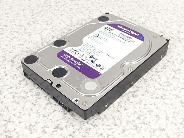 □■※ 【データ容量に困らない!】 WesternDigital WD Purple 3.5インチHDD WD40PURZ-85TTDY0 HDD4TB 5400rpm データ消去済み 【中古】『送料無料』｜フリースタイルジャパン