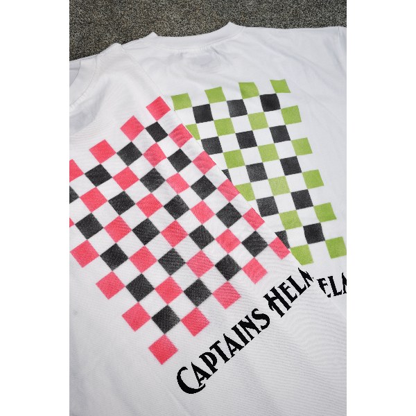 【セール30%OFF】CAPTAINS HELM/キャプテンズヘルム #STENCIL CHECKER TEE/ロゴTシャツ CH25-SP-T13・2color