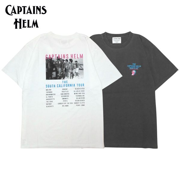 【セール30%OFF】CAPTAINS HELM/キャプテンズヘルム #SO-CAL TOUR SS TEE/Tシャツ CH25-SP-T31・2color