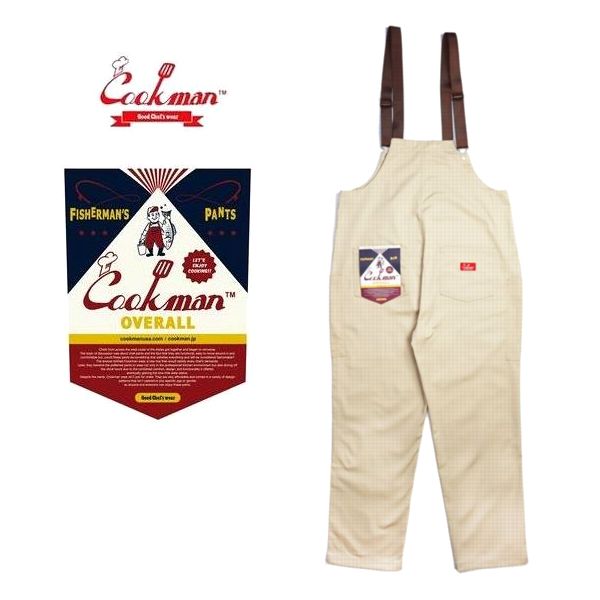 COOKMAN クックマン Fisherman's Bib Overall オーバーオール Sand 2021年レディースファッション福袋特集