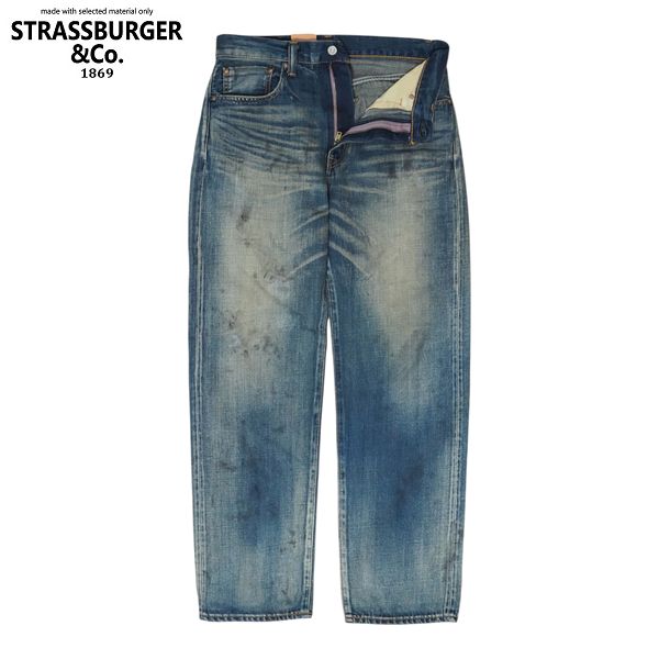 STRASSBURGER&Co./ストラスバーガー 12.5oz SALLY FOX SELVEDGE TAPERED STRAIGHT ZF/セルビッチテーパードストレートジーンズ SB-SF-113PM 20,717円