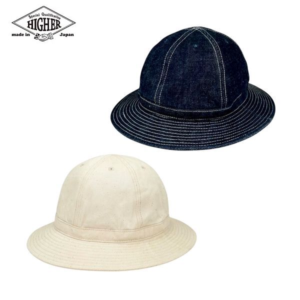 HIGHER/ハイアー SELVEDGE DENIM HAT/セルヴィッジデニムハット HT19005・2color