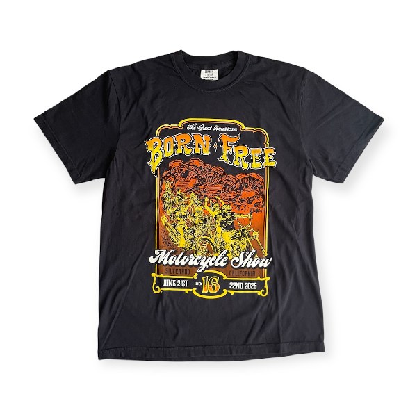 【割引き販売20%OFF】BORN FREE 16/ボーンフリー OFFICIAL PRINTED SS TEE/公式的ティーシャツ Tシャツ・カットソー-メンズファッション
