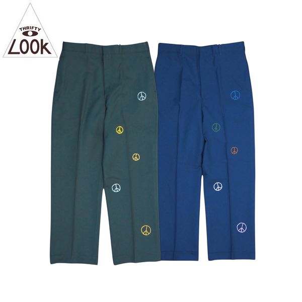 【セール30%OFF】THRIFTY LOOK / PEACE HAND EMB MILITARY DRESS PANTS 刺繍ミリタリーパンツ TL23F011P0・2color｜FREEWAY店