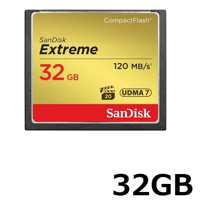 【楽天市場】コンパクトフラッシュカード 32GB Sandisk CFカード Extreme 32GB SDCFXSB032GG46