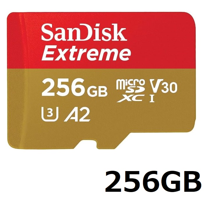 【SS継続期間中 P5倍!】 SanDisk Extreme microSD歌留多 SDSQXAV-256G-GN6MN 256GB