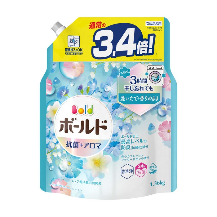 ジェルボール フラワーサボン 92個 4袋　シトラス88個 4袋 Amazon.co.jp: ボールド 洗濯洗剤 ジェルボール 4in1 フレッシュ