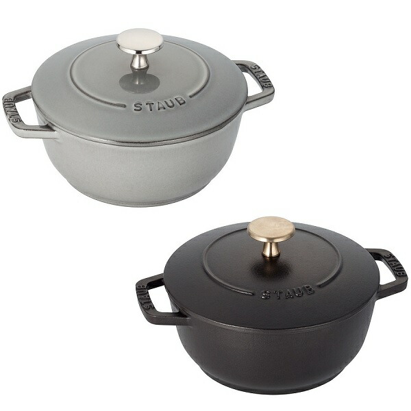 【SS継続期間中 P5倍!】 ストウブ staub Wa-NABE M 18糎 薄墨色 黒いこと