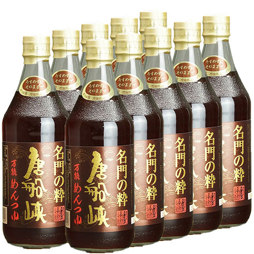 【送料無料】唐船峡めんつゆ「名門の粋」<BR>５００ｍｌ×１０本【売れ筋】