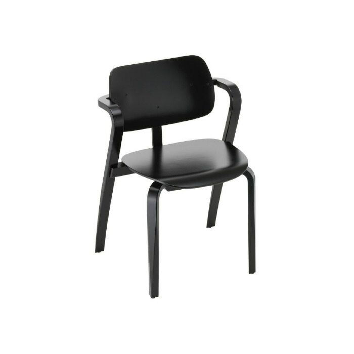 Artek Aslak Chair アスラックチェア ブラック ラッカー仕上げ 新生活 引っ越し 実用的 インテリア 【納期】約3～4週間（メーカー欠品時を除く）