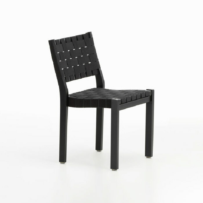 Artek CHAIR 611 チェア611 本体:バーチ材 背座:リネン ナチュラルラッカー仕上げ ブラック 新生活 引っ越し 実用的 インテリア 【納期】約3~4週間(メーカー欠品時を除く)