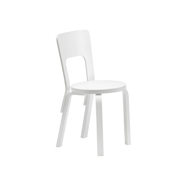 Artek CHAIR 66 チェア66 バーチ材 ナチュラルラッカー仕上げ ホワイトラッカー 新生活 引っ越し 実用的 インテリア 【納期】約3～4週間（メーカー欠品時を除く）｜fremtiden フラムティーデン