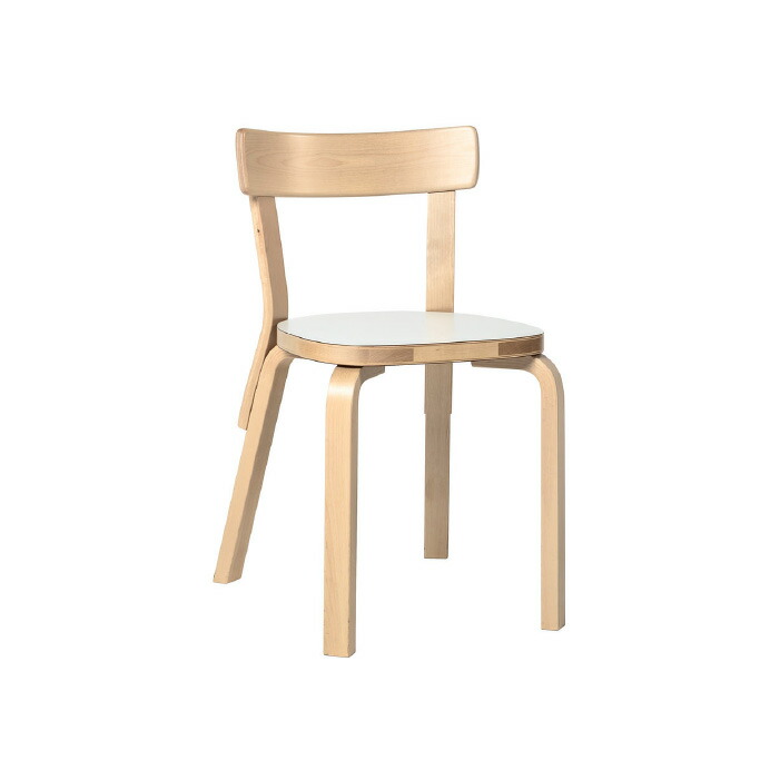 Artek CHAIR 66 チェア66 バーチ材 ナチュラルラッカー仕上げ ホワイトラミネート お取り寄せ（約2～3週間/メーカー欠品時を除く） 新生活 引っ越し 実用的 インテリア