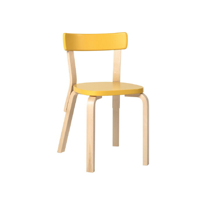 Artek CHAIR 66 チェア66 バーチ材 ナチュラルラッカー仕上げ イエローラッカー お取り寄せ（約2～3週間/メーカー欠品時を除く） 新生活 引っ越し 実用的 インテリア｜fremtiden フラムティーデン