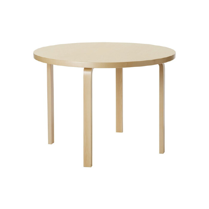 Artek 90A TABLE 90Aテーブル バーチ材 ナチュラルラッカー仕上げ 新生活 引っ越し 実用的 インテリア 【納期】約3~4週間(メーカー欠品時を除く)|fremtiden フラムティーデン