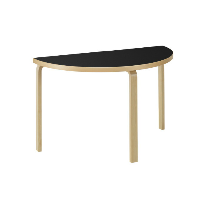 Artek/95 TABLE/95テーブル/バーチ材/ナチュラルラッカー仕上げ/ブラックリノリウム 新生活 引っ越し 実用的 インテリア 【納期】約3～4週間（メーカー欠品時を除く）