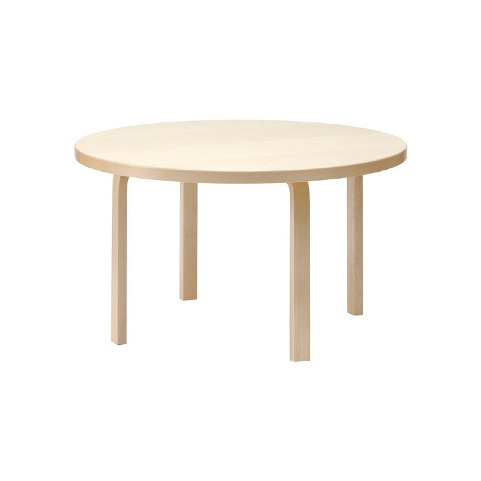 Artek(アルテック) 91 TABLE 91テーブル バーチ材 ナチュラルラッカー仕上げ ダイニング 北欧 木 新生活 引っ越し 実用的 インテリア 【納期】約3～4週間（メーカー欠品時を除く）
