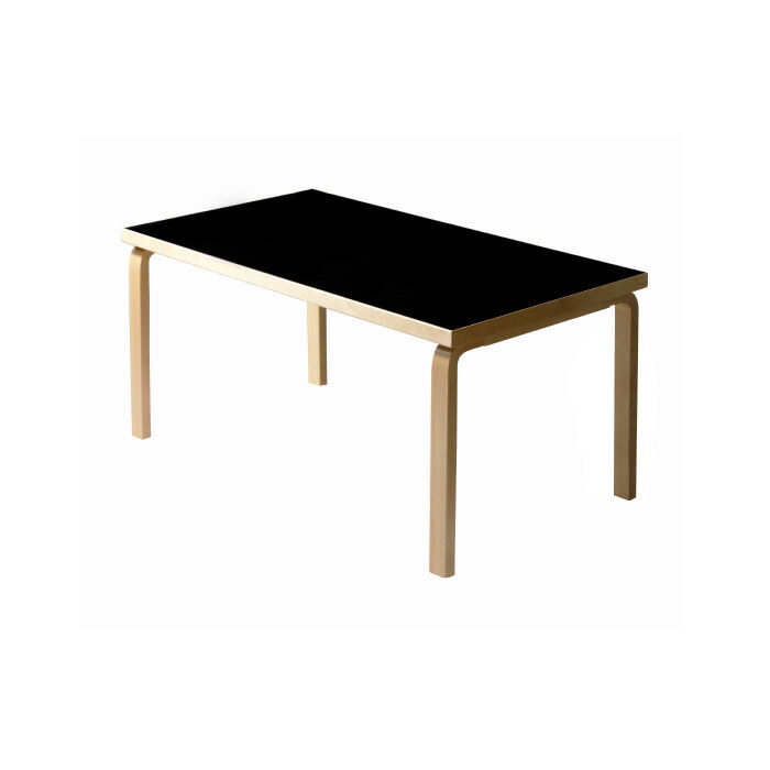 Artek/82B TABLE/82Bテーブル/バーチ材/ナチュラルラッカー仕上げ/ブラックリノリウム 新生活 引っ越し 実用的 インテリア 【納期】約3～4週間（メーカー欠品時を除く）｜fremtiden フラムティーデン