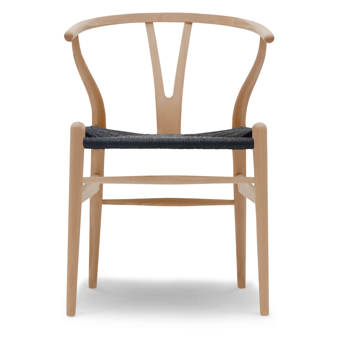Yチェア CH24 正規品 CARL HANSEN & SON（カールハンセン&サン） CH24 ビーチ材 オイル仕上げ ブラックペーパーコード SH45 傷防止フェルト付 ダイニングチェア ワイチェア 北欧 インテリア 【納期】ご注文後 約半年 90,145円