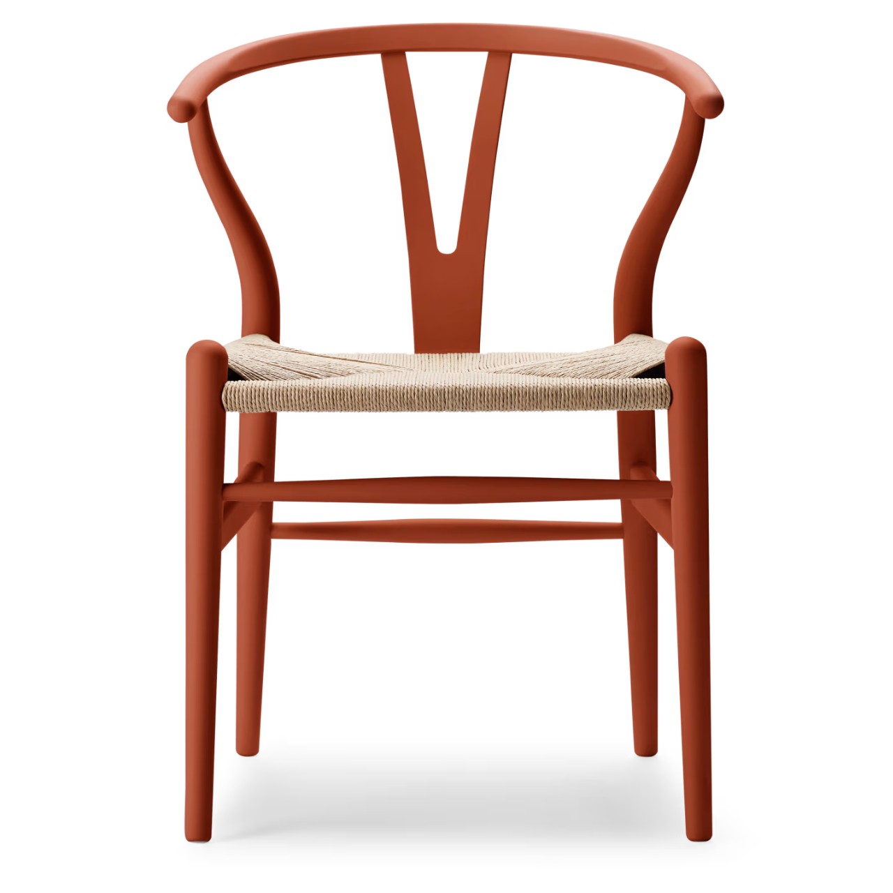 【座面高さ43cm】 Yチェア CH24 正規品 CARL HANSEN & SON（カールハンセン&サン） CH24 ビーチ材 TERRACOTTA by Ilse Crawford仕上げ ナチュラルペーパーコード SH43 傷防止フェルト付 ダイニングチェア ワイチェア 北欧 インテリア 【納期】ご注文後 約半年