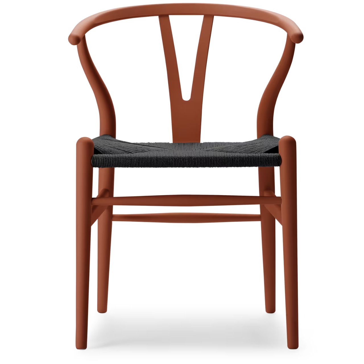 Yチェア CH24 正規品 CARL HANSEN & SON（カールハンセン&サン） CH24 ビーチ材 TERRACOTTA by Ilse Crawford仕上げ ブラックペーパーコード SH45 傷防止フェルト付 ダイニングチェア ワイチェア 北欧 インテリア 【納期】ご注文後 約半年